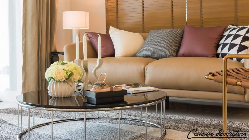 Choisir les bonnes couleurs de coussins pour décorer un canapé marron