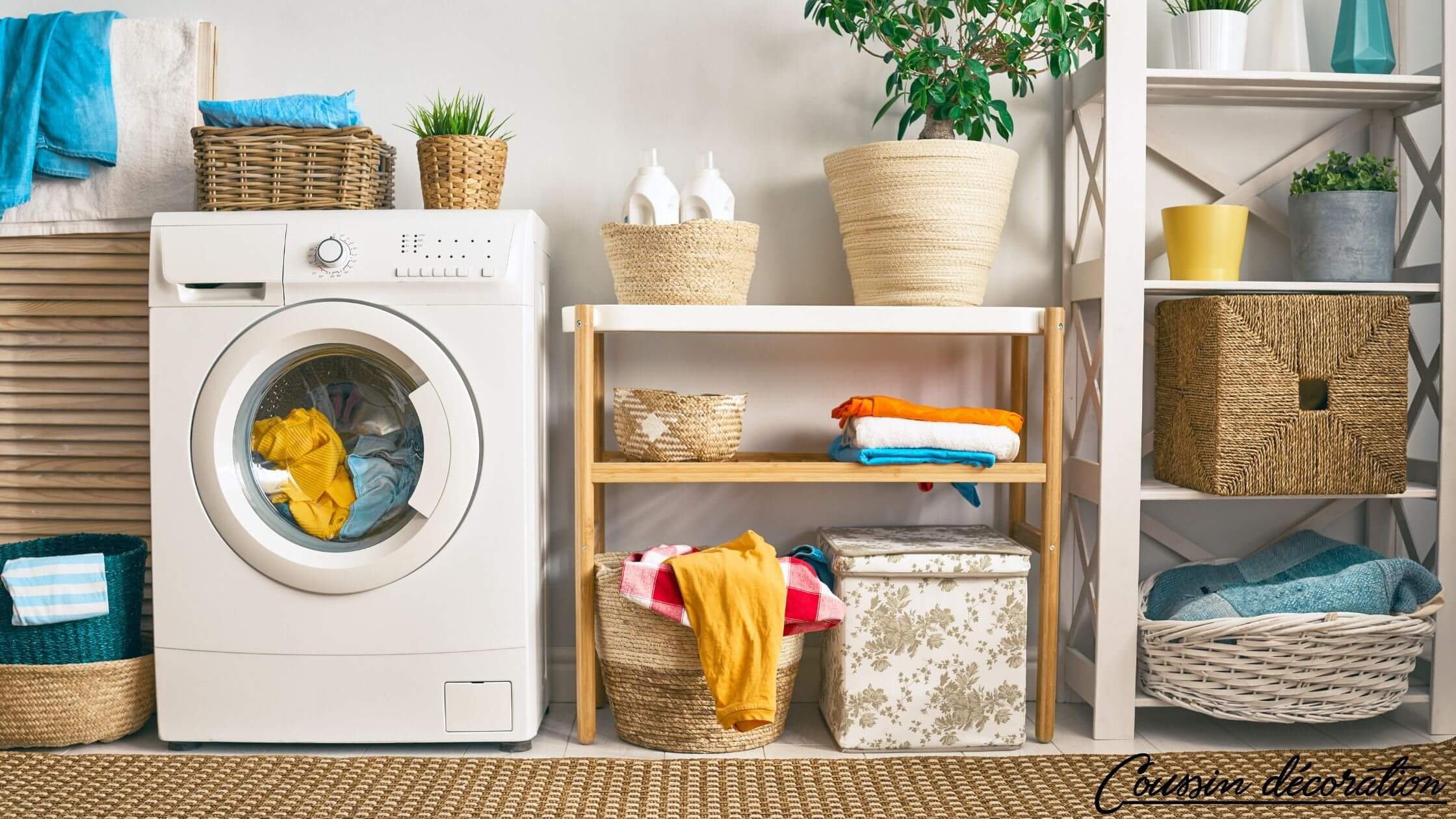 Machine à laver pour vos housses de coussin extérieures