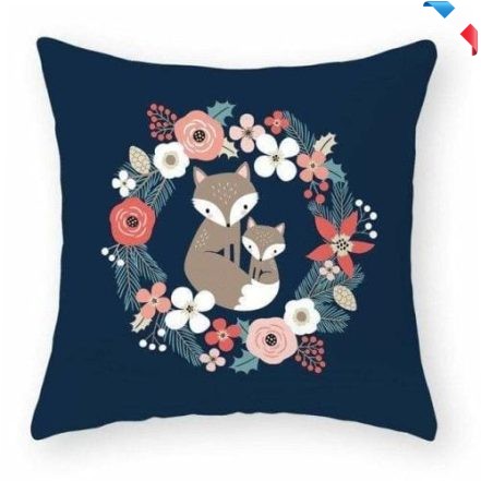 Housse de coussin renard des neiges 45x45 cm Apelt / Couleur