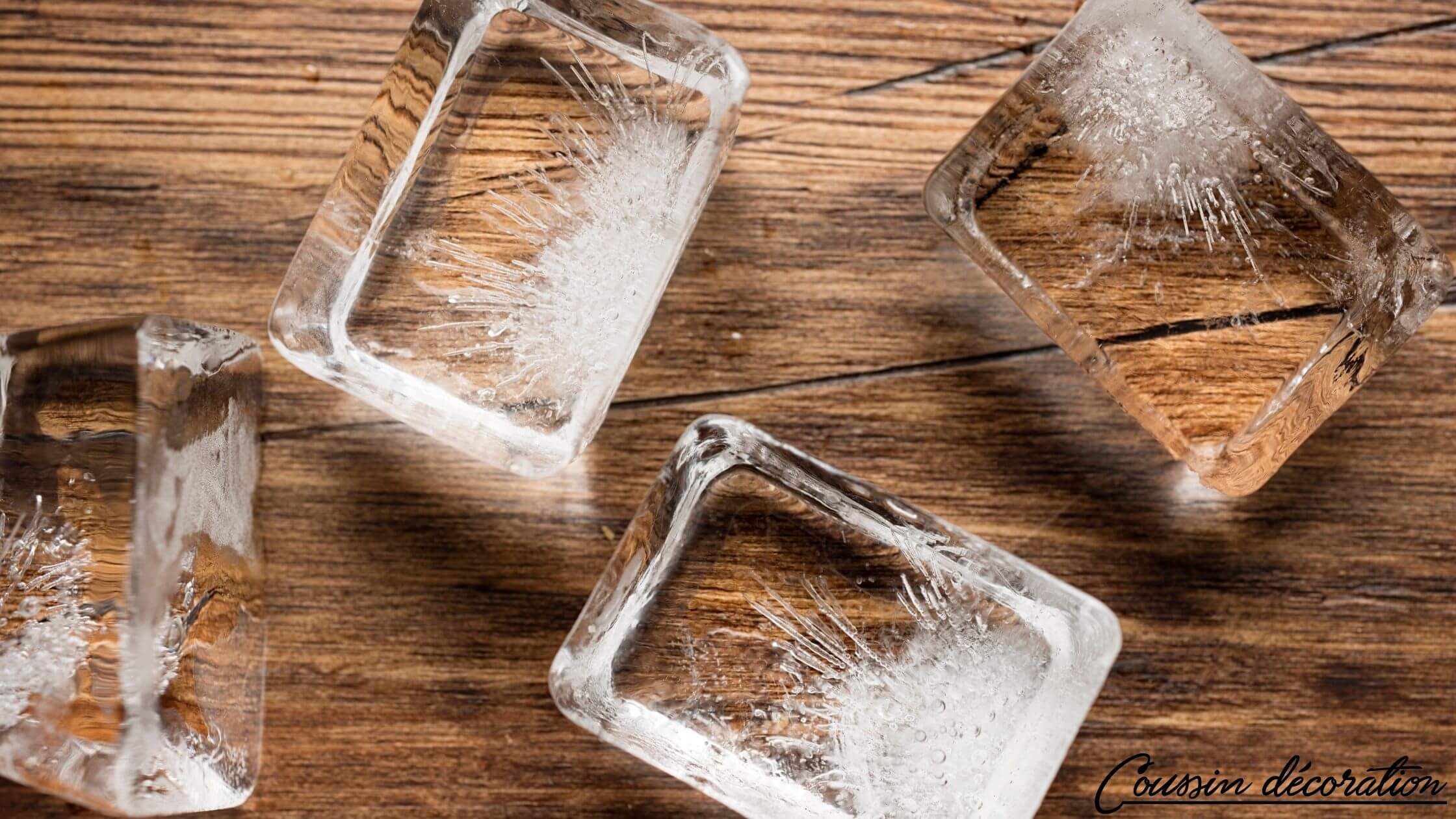 Astuces de grand-mère avec des glaçons